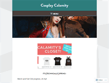 Tablet Screenshot of cosplaycalamity.com